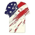 thumbnail image 5 of Patriotic Flag Shirts,Review My Order for Today,Cadancy Plus Size Tops for Women Summer 3X,Clearance Clothes Under $10.00 Blouses Cotton,Woman Graphic Tees,My Orders Delivery,Multicolor XL, 5 of 5