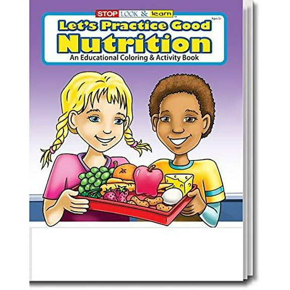 25 Pack - Let's Practice Good Nutrition Kid's Coloring & Activity Books