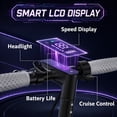 thumbnail image 3 of Electric Scooter for Adults, 350W Motor, 19 mph Max Speed, 21 Miles Range, 8.5 in Solid Tires, Foldable Commuter E-Scooter, 3 of 10