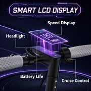 MOCRXO Electric Scooter for Adults, 350W Motor, 19 mph Max Speed, 21 Miles Range, 8.5 in Solid Tires, Foldable E-Scooter