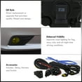 thumbnail image 3 of For 2016-2018 Nissan Altima Chrome Front Bumper Driving Fog Lights Lamps Assembly + Bulbs Switch Relay Wiring Harness Kit (Yellow Lens) - L33 4Dr Sedan 17, 3 of 6