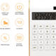 thumbnail image 3 of Calculadora básica de escritorio de 10 dígitos con batería solar y doble alimentación, pantalla LCD inclinada y diseño delgado de Sportsvoutdoors., 3 of 6