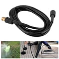 thumbnail image 2 of Graflsoa 8M High-Pressure M22 Threaded PVC Water Washer Hose, 180Bar/2610PSI, Reinforced Braided, Cold Water, 60℃ Max Temp, 26.25ft Length, 2 of 7
