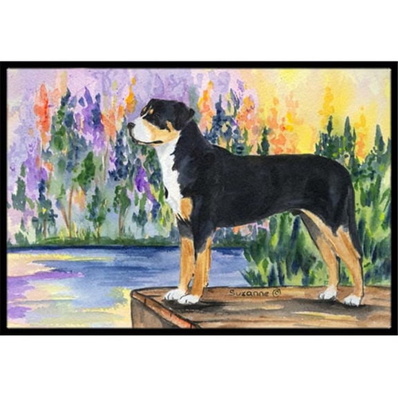 Greater Swiss Mountain Dog Indoor Or Outdoor Doormat - 24 x 36 in.