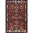 thumbnail image 4 of nuLOOM Damaris Splashguard Medallion Machine Washable Area Rug, 2' 6" x 12', Runner, Damaris Brick, 4 of 11