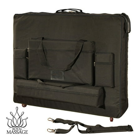 Royal Massage Deluxe Black Universal Oversized Massage Table Carry Case w/Wheels (32") 32" Black