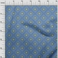 thumbnail image 3 of oneOone Viscose Chiffon Blue Fabric Asian Ornamental Craft Projects Decor Fabric Printed By The Yard 42 Inch Wide, 3 of 4