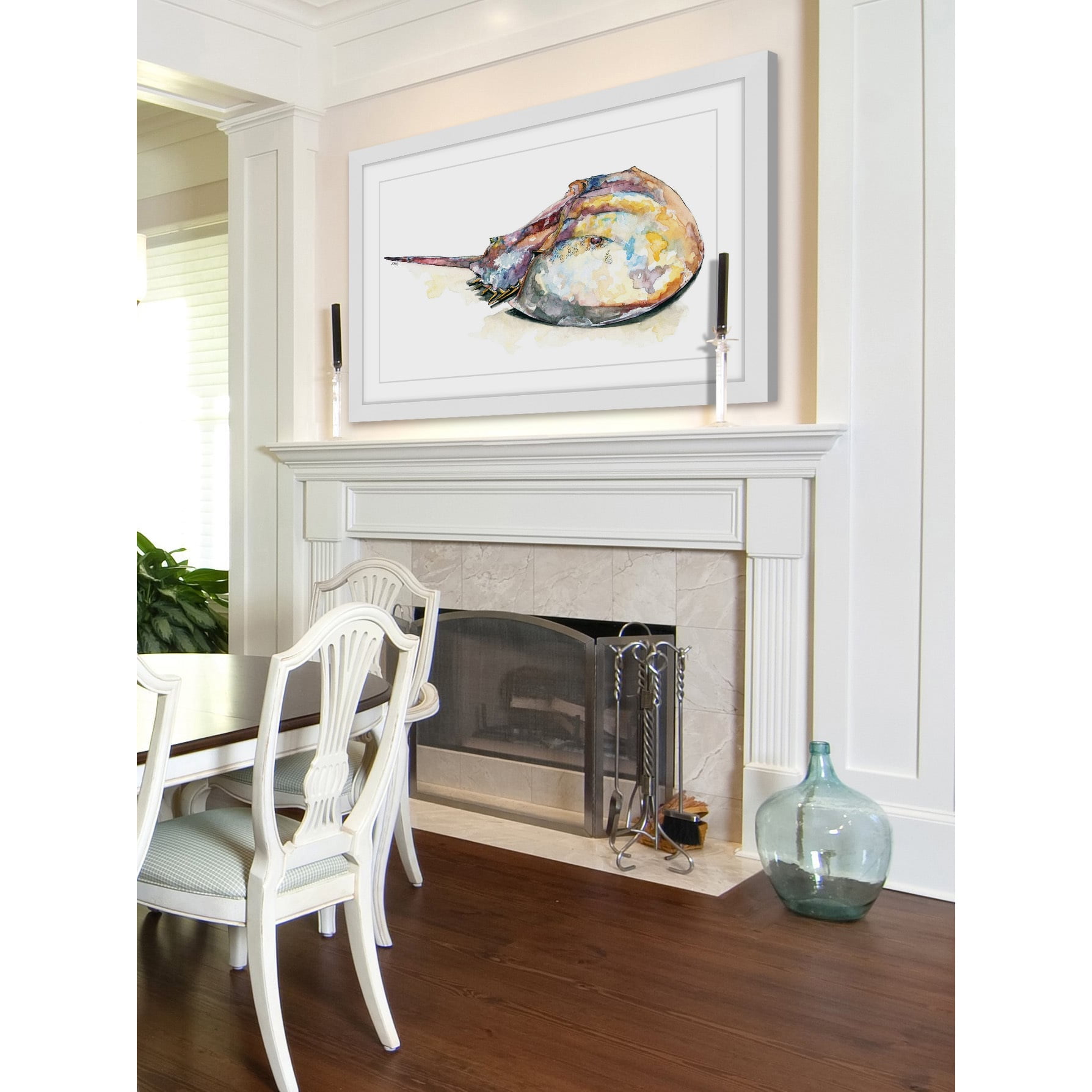 Marmont Hill "Horseshoe Crab" by Rachel Byler Framed Painting Print