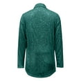 thumbnail image 4 of Oversized Tshirts Shirts for Women Long Sleeve Fashionable Sequin Lapel Solid Color Casual Shirt Short Sleeve Women's Tops, Tees & Blouses, 4 of 5