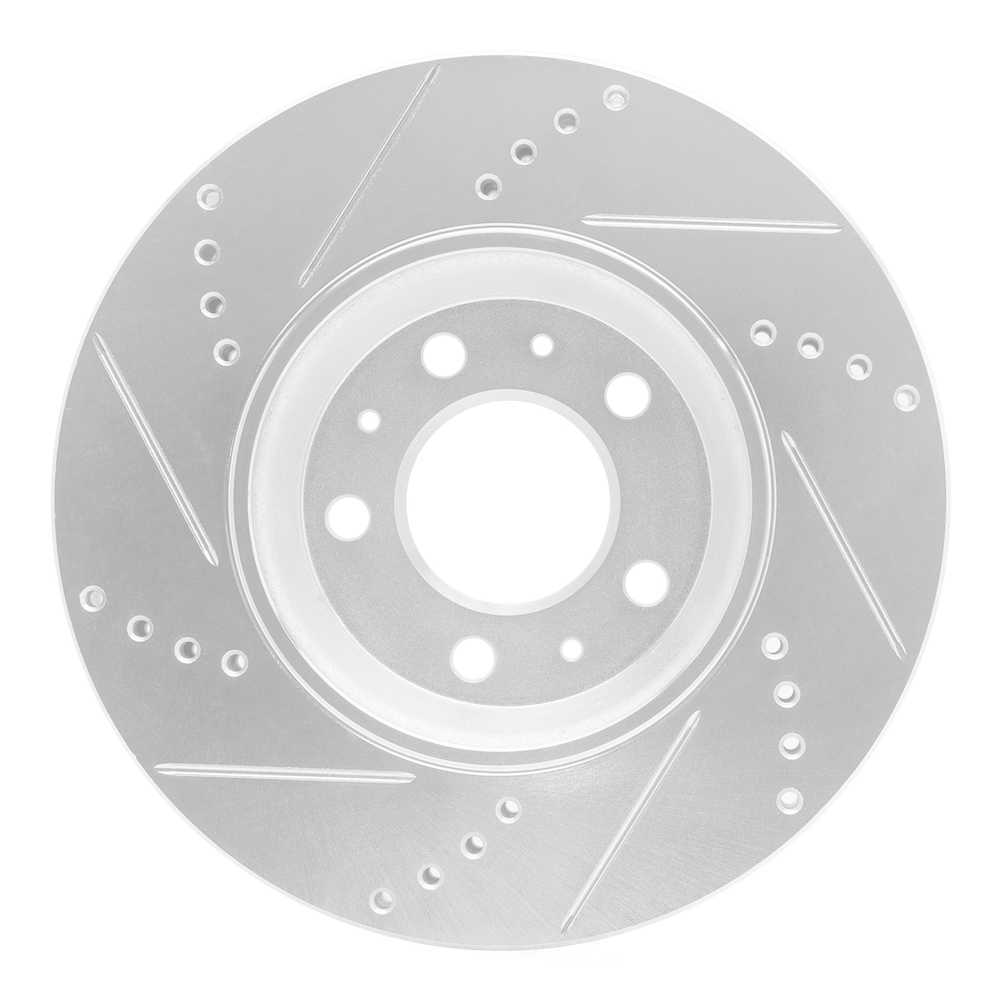 Dynamic Friction Company 631-53005R DFC Brake Rotor - Drilled And Slotted - Silver