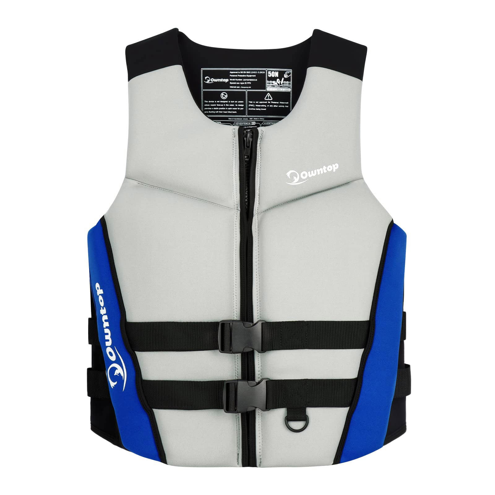 Inflatable Life Jacket Adult Fishing Vest Water Swimming Survival Kayak US G8M8 