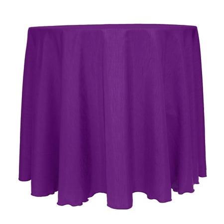 

Ultimate Textile (2 Pack) Reversible Shantung Satin - Majestic 114-Inch Round Tablecloth - for Weddings Home Parties and Special Event use Plum