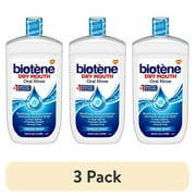 (3 pack) Biotene Oral Rinse Mouthwash for Dry Mouth, Breath Freshener and Dry Mouth Treatment, Fresh Mint - 33.8 fl oz