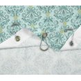 thumbnail image 6 of S4Sassy Green Vector Design Damask Decorative Waterproof Printed Shower Curtain Roller Hooks Drapes-60 x 70 Inch, 6 of 6