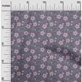 thumbnail image 2 of oneOone Rayon Gray Fabric Floral Fabric For Sewing Printed Craft Fabric By The Yard 56 Inch Wide, 2 of 5