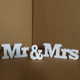 thumbnail image 4 of Wovilon Mr & Wooden Letters Wedding Decoration Present Props Table Adornment Home Decor, 4 of 7