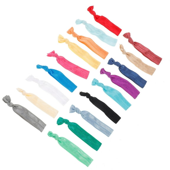 Luxshiny 100Pcs Assorted Color Elastic Hair Bands Cute Ponytail Holders for Active Use