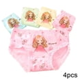 thumbnail image 3 of Godderr 4PCS Baby Toddler Girls Underwear Briefs,Baby Girls Breathable Cotton Print Shorts,2-12 Years Girls Underwear Boxer Briefs(Color Mix Match), 3 of 4