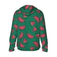 thumbnail image 3 of Kdxio Watermelon Print Women Men Sun Protection UPF 50+ Jackets Zip Up Long Sleeve Hoodie Hiking Lightweight with Pockets, 3 of 8