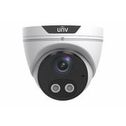 Uniview 4MP HD Dual Light 2.8mm Fixed Eyeball Network Turret Camera - White