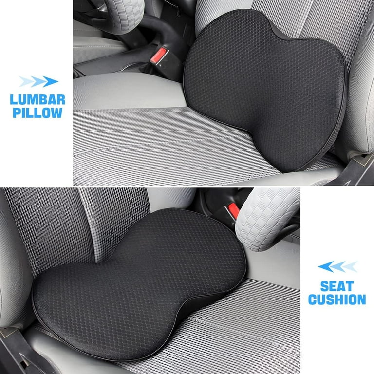 Universal Driver Memory Foam Lumbar Pillow Car Seat Booster Back