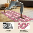 thumbnail image 4 of Pink Cartoon Unicorn Pattern Hot Yoga Mat Towel Non Slip for Hot Yoga - Quick-Drying Yoga Mat Cover with 4 Corner Pockets with Travel Bag - Hot Yoga Towel Non Slip 74"x26", 4 of 6