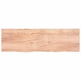 thumbnail image 3 of vidaXL Wall Shelf Floating Storage Shelf Light Brown Treated Solid Wood Oak, 3 of 10