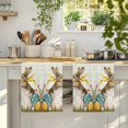 thumbnail image 4 of Easter Bunny Eggs Kitchen Towels Set of 2, Spring Tulip Daisy Flowers Leaves Pastoral Absorbent Dish Towels for Kitchen, Microfiber Hand Towel, Quick Drying Tea Towel for Cleaning Dishcloths, 4 of 7