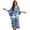 Bohemian Style Mandala, variant on Brown Leopard Stars Print Womens Kaftan Dresses Long Caftans Plus Size Batwing Sleeve Swimsuit Coverup V Neck Summer Beach Dress