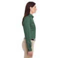 thumbnail image 4 of Harriton Ladies' Foundation 100% Cotton Long-Sleeve Twill Shirt with&nbsp;Teflon™ - M581W, 4 of 4
