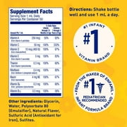 Enfamil Poly-Vi-Sol Liquid Multivitamin Drops, Supports Growth & Immune Health, 1.69 FL OZ Bottle