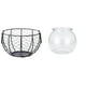thumbnail image 1 of Cesta de alambre para guardar huevos, cesta tejida de alambre de hierro, cesta rústica para frutas y verduras, para encimera de cocina, baño, transpar, 1 of 8