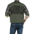 thumbnail image 5 of Brnmxoke Men's Casual Outdoor Utility Work Safari Fishing Hiking Travel Cargo Vest Jacket Multi Pockets Lightweight Quick Dry Plus Size, 5 of 8