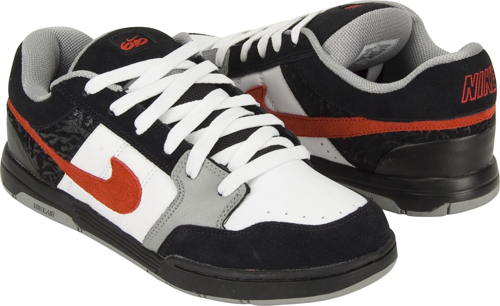 Morse code warmte Religieus Nike SB 6.0 Air Mogan Black/White/Red Skateboard Shoes Men Size 10 -  Walmart.com