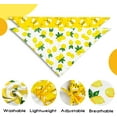 thumbnail image 5 of Summer Dog Bandanas 2 Large Pack,White Lemon Plaid Yellow bee Dot Reversible Adjustable Triangle Pet Scarves for Boy and Girl,Cute Fruit Bandana for Small Medium Large Dogs Cats(Medium), 5 of 5