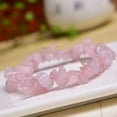 thumbnail image 2 of K-KED Natural Healing Rose Quartz Gravel Hand Strings Crystal Stretchy Bracelet Chakra, 2 of 6