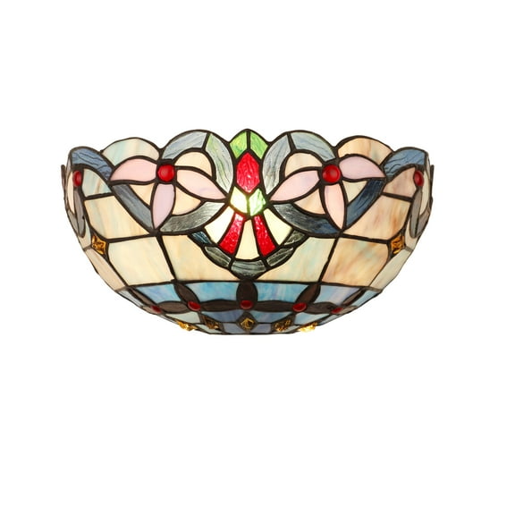 RADIANCE Goods Victorian-Style 1-Light Dark Bronze Finish Wall Sconce 12" Shade