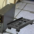thumbnail image 1 of Soporte rodante para CPU perfecl metal ajustable con cerradura negro, 1 of 8