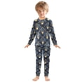 thumbnail image 6 of FORMRS Kids Pajama Set Cotton Long Sleeve Top and Pants 2-Piece Lounge Sleepwear, Sizes 18M-8Y, Elegance Art Pattern, 6 of 6
