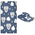 thumbnail image 7 of Dreamtimes 3 PCS Towel Cute Koala Clouds Stars Cotton Bath Towel Set (1 Bath Towel, 1 Hand Towel, 1 Washcloth) for Bathroom, Super Soft and Quick Dry Towels, 7 of 7