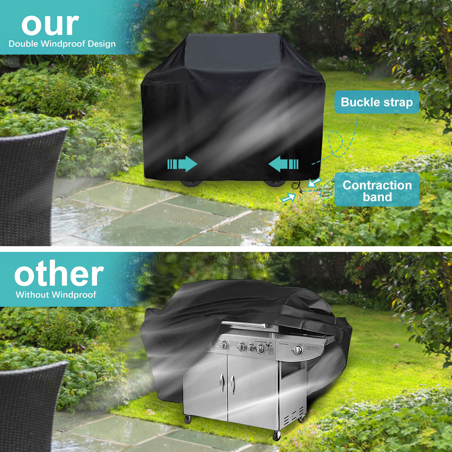 GVDV 58" Waterproof Grill Cover photo 3