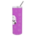 thumbnail image 3 of Doodle Silver and White #2 Stainless Steel 20 oz Skinny Tumbler 3 in x 8.25 in, 3 of 4
