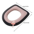 thumbnail image 2 of Vacemry Under $5 Thickened Toilet Seat Cover, Soft Fluffy Toilet Lid Cushion, Washable Bathroom Commode Pad, Elastic Toilet Seat Protector for Home, Comfortable Toilet Mat, 2 of 6