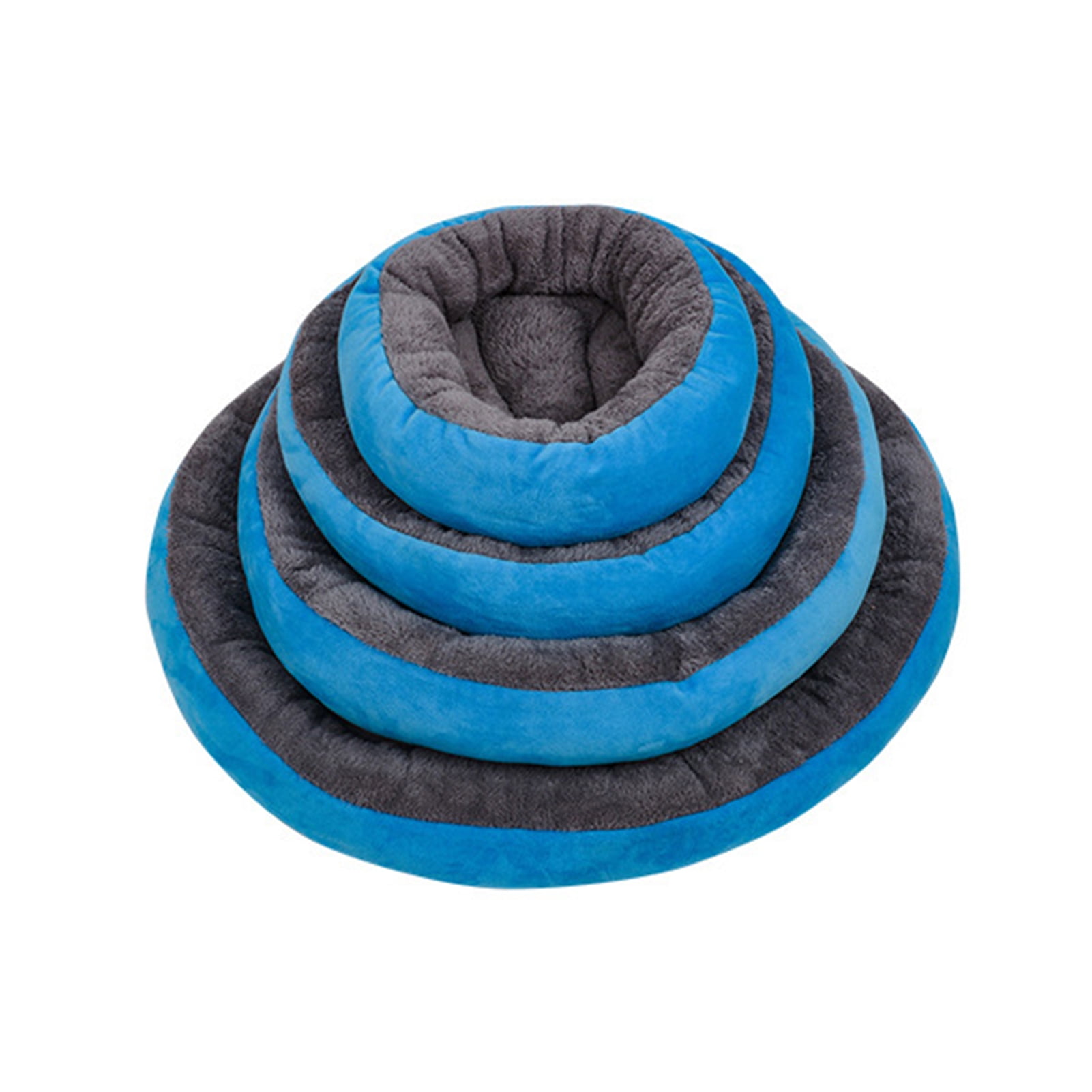 Hevirgo Cozy Pet Dog Bed Winter Warm Kennel with PP Cotton Filling Round Shape Dog Sleeping Bed for Cats Small Large Dogs