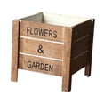 thumbnail image 2 of Maceta de madera para ventana, escultura rústica reciclada, micropaisajismo, para jardín, patio y exterior., 2 of 9