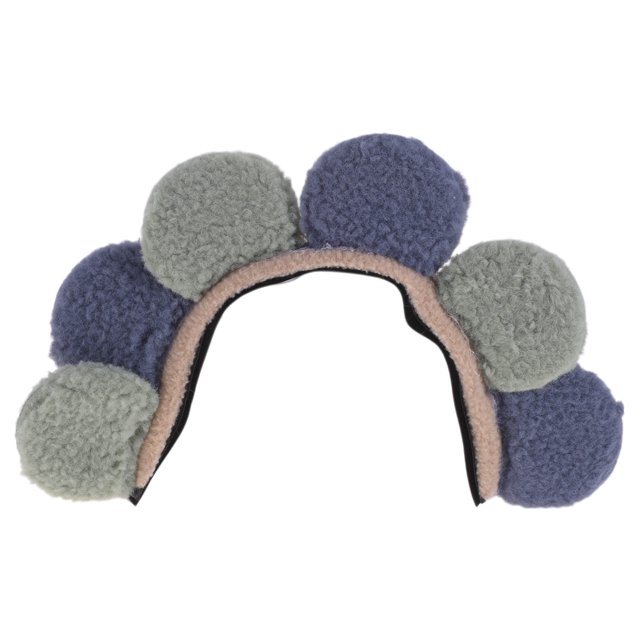 Accesorios para Cascos de Motocicleta Decoración Calcomanías de Pétalos para Cascos de Motocicleta Bicicleta Esquí Gris Azul Peluche 1 Pcs