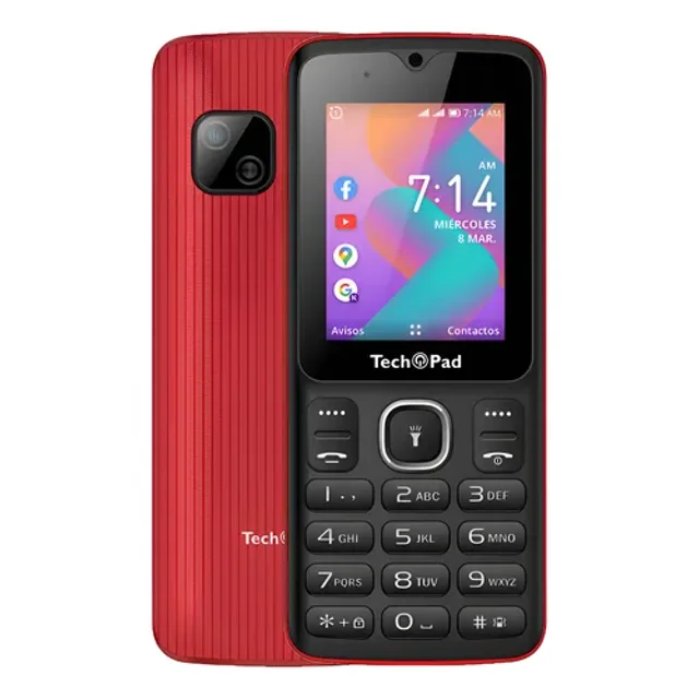 Celular Tech Pad K-Flip Sin WhatsApp Negro