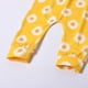 thumbnail image 5 of Body De Bebé Canastilla Onesies Para Niños Pequeños Niños Sin Mangas Estampado Floral Mono De Una Pieza Con Correa Amarillo Odeerbi LM103-4003, 5 of 8