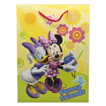 disney's daisy duck and minnie mouse yellow floral medium