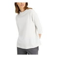 thumbnail image 3 of ALFANI Womens White Glitter Top XS, 3 of 4